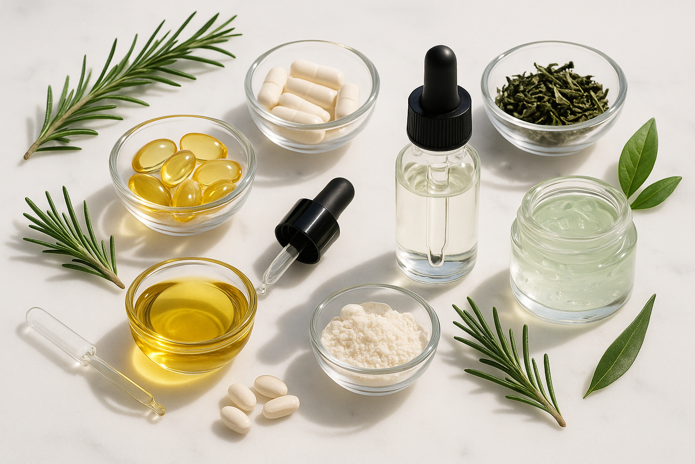 Natural ingredients for eyelash serum to advertise 